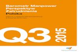 New Barometr Manpower Perspektyw Zatrudnienia Polska · 2018. 8. 24. · Prognoza netto zatrudnienia dla III kwartału 2015 r. wynosi +7%, osiągając już drugi kwartał z rzędu