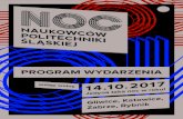14.10nocnaukowcow.com.pl/uploads/Program2017.pdf · PROGRAM WyDARZENIA Gliwice, Katowice, Zabrze, Rybnik 14.10.2017 Jedyna taka noc w roku! wstęp wolny