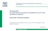 Przewodnik do planowania programu kształcenia na II roku ...nocbiologow.pl/przewodniki/pliki/Przewodnik...Bioinformatyka plan studiów II stopnia (3 i 4 semestr) 2.3 Bioinformatyka