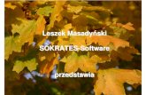 Leszek Masadyński SOKRATES-Software przedstawiaW szczególności umożliwia przygotowanie biblioliwia przygotowanie bibliografii regionalnej do grafii regionalnej do druku, prowadzenie