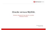 Oracle versus MySQLi.wp.pl/.../InfoShare2007_SCichyRSokolowski_OraclevsMysql.pdf · SQL*PLUS • SET AUTOTRACE ON {EXPLAIN|STATISTICS} Szybciej… z Oracle-em Oracle ma wi ęcej mo