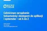 ałościowe zarządzanie tożsamością i dostępem do aplikacji ...microfocus.fundorfina.pl/wp-content/uploads/2019/10/Micro-Focus... · Smartphone Geo-Fencing FIDO U2F Bluetooth