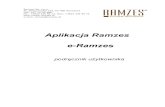 Aplikacja Ramzes e-Ramzes · Aplikacja Ramzes – e-Ramzes podręcznik uŜytkownika 2-1 2 Rozdział 2 O PROGRAMIE I PODRĘCZNIKU 2.1 O Aplikacji Ramzes Aplikacja Ramzes to najwyŜszej