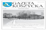 ISSN 1234-0952 KOSZYCKA - Gmina Koszyce · sażeniem, altana grillowa, altana szaletowa, ławki parkowe i widownia, brama wjazdowa. Projekt realizowany jest w ramach Małopolskiego