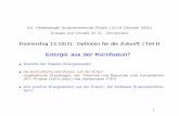 Energie aus der Kernfusion? - Heidelberg Universitygraduierten-kurse.physi.uni-heidelberg.de/WiSe2005/lectures/Dittmar/... · Tokamak major radius 6.2 m 8.1 m Tokamak minor radius