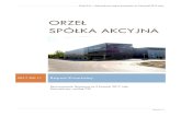 New ORZEŁ SPÓŁKA AKCYJNA - Bankier.pl · 2017. 8. 11. · Orzeł S.A. – Jednostkowy raport kwartalny za II kwartał 2017 roku Strona 1 ORZEŁ SPÓŁKA AKCYJNA 2017-08-11 Raport