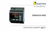 TDR4020-PRO2 Tun. S.St r out1 aux out2 Regulator temperatury TDR4020-PRO Uniwersalny regulator TDR4020-PRO PRZYCISKI WYŚWIETLACZ I DIODY LED