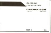 New Suzuki GSX400SSN Katana GK77A - LiteTek · 2015. 4. 15. · (katana) f. no.gk77a-100001n., gsx400ssn model 00000000 color 000 code 00000 gsx400ssn