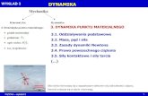 2. Kinematyka punktu materialnego: 3. DYNAMIKA PUNKTU ...dana.zut.edu.pl/fileadmin/zadania/2019/w3_Dynamika_2019r._01.pdf · FIZYKA –wykład 3 10 DYNAMIKA PUNKTU MATERIALNEGO 3.3.