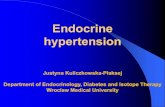 Endocrine hypertension - ed.umed.wroc.pl · regulation of aldosterone synthesis by ACTH Primary aldosteronism - causes ... partial defect of cortisol production) androgens, 11-deoxycortisol,