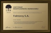2016 Faktorzy S.A. · Andrzej Osiński Prezes Zarządu 2016 6 Faktorzy S.A. 522411602 Title Faktorzy_CWB.pdf Author kwawrzyncak Created Date 10/19/2017 11:13:00 AM ...