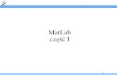 MatLab część I - vistula.pk.edu.plvistula.pk.edu.pl/IPP/MatLab1.pdf · binarnego matlab.mat w bieżącym katalogu. Podczas zamykania sesji roboczej zapis następuje automatycznie