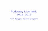 Podstawy Mechaniki 2018 2019 - fizyka.umk.plfizyka.umk.pl/~zaremba/Ruch%20drgaj%B9cy.pdf · (podstawowe wiadomości nt. ruchu drgającego można znaleźć w podręczniku D. Halliday,