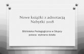 Nowe książki z adnotacją Nabytki 2018 - cdnkonin.pl · 2018. 5. 22. · Grzesiak Mateusz Psychologia zmiany : najskuteczniejsze narzędzia pracy z ludzkimi emocjami, zachowaniami