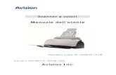 Avision Inc. · 2015. 9. 22. · Scanner a colori Manuale dell’utente Regulatory model: FF-1402B/FF-1410B manual-it-250-0847-E –AD125-v500 Avision Inc.