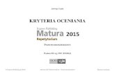 KO - Matura 2015 Repetytorium. Poz. rozszerz. · Express Publishing & EGIS– Kryteria oceniania – ( ( ( ...