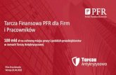 New Tarcza Finansowa PFR dla Firm i Pracowników · 2020. 4. 24. · 4 Tarcza Finansowa PFR - 100 mld zł dla polskich firm w ramach Tarczy Antykryzysowej •Dla firm zatrudniających
