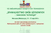 „SPAWALNICTWO DRÓG SZYNOWYCHspawalnictwoszyn.pl/wp-content/uploads/2019/05/12... · „SPAWALNICTWO DRÓG SZYNOWYCH-nowoczesne technologie” Warszawa (Miedzeszyn), 15 –17 maja