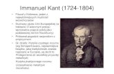 Immanuel Kant (1724-1804) - KULImmanuel Kant (1724-1804) • Filozof z Królewca, jeden z najwybitniejszych my ślicieli wszechczasów • Duchowy ojciec Unii Europejskiej (w traktacie