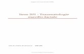 Item 201 : Traumatologie maxillo-faciale · - Support de Cours (Version PDF) - Table des matières * Introduction .....1