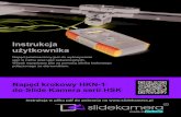 Instrukcja użytkownika - Slidekamera · Instrukcja użytkownika Napęd krokowy HKN-1 do Slide Kamera serii HSK ... RHKN-WS-2 przeznaczony do aparatów Canon Powershot G11, G12, EOS