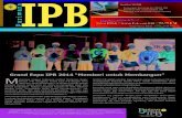 IPB P a r i w a r abiofarmaka.ipb.ac.id/biofarmaka/2015/Pariwara IPB 2015 Vol 181.pdf · (MUDA IPB) menggelar Grand Expo IPB dengan tema “Memberi untuk Membangun” di koridor Fakultas