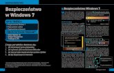 Bezpieczeństwo Bezpieczeństwo Windows 7 Winformatyka.2ap.pl/ftp/technik_inf/bezp.pdf · ©Komputer Świat 2 W miarę jak przybywa nowych zagro-żeń w internecie i nie tylko, produ-cenci