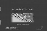 Algebra Linealciencias.bogota.unal.edu.co/fileadmin/Facultad_de... · 2020. 6. 2. · Algebra Lineal Takahashi Orozco, Alonso R. Algebra Lineal 512.5 2002!c Alonso Takahashi Facultad