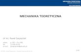 MECHANIKA TEORETYCZNAlimba.wil.pk.edu.pl/kpmoc/images/stories/kpmoc/... · 2020. 11. 3. · © 2020 – Paweł Szeptyński – Creative Commons BY-SA 4.0 MECHANIKA TEORETYCZNA DRGANIA