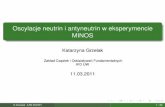 Oscylacje neutrin i antyneutrin w eksperymencie MINOShep.fuw.edu.pl/seminars/Seminaria_2010-2011/KGrzelak... · 2011. 3. 11. · Oscylacje neutrin i antyneutrin w eksperymencie MINOS