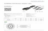 ASSMANN VGA Monitor adapter cable...ASSMANN VGA Monitor adapter cable AK-310300-020-S EAN 4016032287179 Kabel monitorowy VGA, HD15 - 5x BNC M/M, 2.0m, 5Coax, ferryt, czarny Do podłączenia