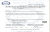 Hygenic Certificate - Stainless Steel Spiral Ductwork...Atest higieniczny nie dot. parametrów technicznych, walorów užytkowych i oceny wtaáciwoéci alergizujacych wyrobu I Hygienic