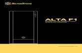 ALTA F1 - SilverStone · 2020. 12. 3. · SCREW- PW-M3*5-B K. Panel Removal 1 Obere Blende entfernen, Schnellfreigabetaste drücken, ... Instalar tarjeta gráfica ... Installer la