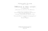 (1667 - 1740) Missa a tre voci - Choral Public Domain Library · Gloria Gloria in excelsis Deo. Et in terra pax hominibus bonæ voluntatis. Laudamus te. Benedicimus te. Adoramus te.