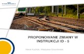 PROPONOWANE ZMIANY W INSTRUKCJI ID - 5spawalnictwoszyn.pl/wp-content/uploads/2016/05/Marek... · 2018. 6. 12. · Id-5 (D-7) INSTRUKCJA spawania szyn termitem ROZDZIAŁ I -Postanowienia