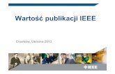 Wartość publikacji IEEE · 2013. 5. 13. · recommended practices cover all facets of industrial and commercial power systems. Redline StandardsRedline Standards – We introduced