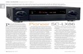 w projekcie. Wyrazista, szczotkowa Pioneer SC-LX86 · 2015. 6. 18. · SC-LX86 Wiwat 4 omy! Windując moc wyjściową na 8 omach, produ-cenci wielokanałowego sprzętu zwykle zabraniają