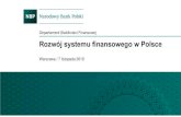 Rozwój systemu finansowego w Polsce - Narodowy Bank Polski...Struktura kredytów dla sektora niefinansowego 0% 10% 20% 30% 40% 50% 60% 70% 80% 90% 100% a y a y r a a aa ag y y a Kredyty