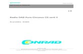 Radio DAB Pure Chronos CD serii II - Conrad Electronic · 2017. 9. 21. · Do radia Chronos CD, poprzez gniazdo wejściowe audio mini jack 3,5 mm, możesz podłączyć zewnętrzne
