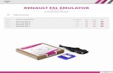 renault-esl plug · 2020. 12. 1. · RENAULT EMULATOR AUTO 30 40 / x 20 —10 70 . t chnica c annel ESL RENAULT EMULATOR srnr STOP . t chnica c annel ESL RENAULT EMULATOR sror 20