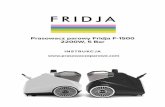 FRIDJA - SMARTLIFE POLSKA · 2019. 7. 4. · 3 Fę1500 FRIDJA INTRODUCTION Dziękujemy za zakup wysokociśnieniowego prasowacza do odzieży Fridja F-1500. Ten produkt został zaprojektowany