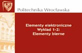 Wykład 1-2: Elementy bierneue.pwr.wroc.pl/ppt/ue1/wyk/W1_2.pdf · 2013. 12. 5. · gdzie: R jest rezystancją przez jaką ładujemy lub rozładowujemy kondensator, a [s] podaje czas