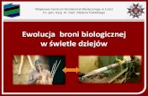 CHARAKTERYSTYKA BRONI BIOLOGICZNEJ · 2020. 5. 7. · Dzuma - Yersinia pestis (Enterobacteriacea, gram-) Dżuma (czarna śmierć, mór, zaraza morowa) – ostra bakteryjna choroba
