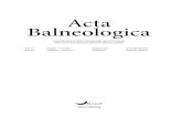 © Aluna Acta Balneologica · 2020. 12. 28. · 4 Prenumerata Cena rocznej prenumeraty Acta Balneologica (4 kolejne wydania) – 50 zł dla członków Towarzystwa i studentów, 100