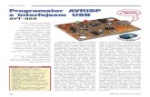 010-014 programator avr-isp z usb - Serwis.AVT.pl12 Elektronika Praktyczna 7/2007Programator AVRISP z interfejsem USB zasilania 3,3 V. Programator został wyposażony w standardowe