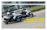 Kawasaki J300 by Polini vs J300 - Moto...BY POLINI VS J300 Si deve a Kawasaki Italia, e al noto preparatore bergamasco, lo speciale allestimento dello scooter J300 di Kawasaki. Sottolineate