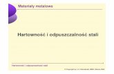 Hartowno i odpuszczalno stali - blog.scieramy.pl · 2018. 1. 16. · n gdzie: D I – idealna rednica krytyczna, D Ic – idealna rednica podstawowa, tj. D I dla stali wglowej o tej