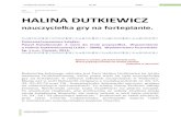 nauczycielka gry na fortepianie.ptmts.ath.bielsko.pl/wp-content/uploads/2020/10/naucz... · 2020. 10. 15. · Halina Dutkiewicz Profesorki Super-Babki Nr 92 2020 1 Seria: Profesorki