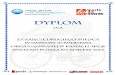 dyplom 2 miejsce-2014DYPLOM2.pdf · 2014. 5. 14. · Dyplom dla za zajEcie drugiego miejsca W IMPREZie ROWEROwej organizowanej w ramach akcji weekend polska na rowery 2014