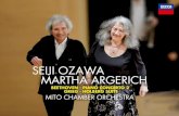 SEIJI OZAWA MARTHA ARGERICH · 2020. 5. 21. · Grieg’s own title for his Holberg Suite was Fra Holbergs Tid (“From Holberg’s Time”) – an indication that rather than attempt